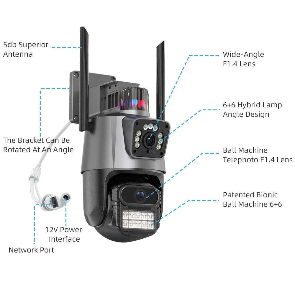PTZ for Enhanced Miss This Penetration JLLOM a Dual Maximum Moment Antenna Never Strength Signal Camera - with