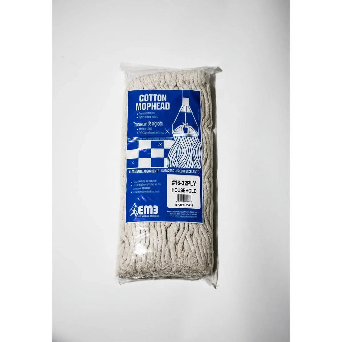 16 Cotton 6 End Mops of Ply Elite Case Yarn 32 Cut # Brooms and Bagged