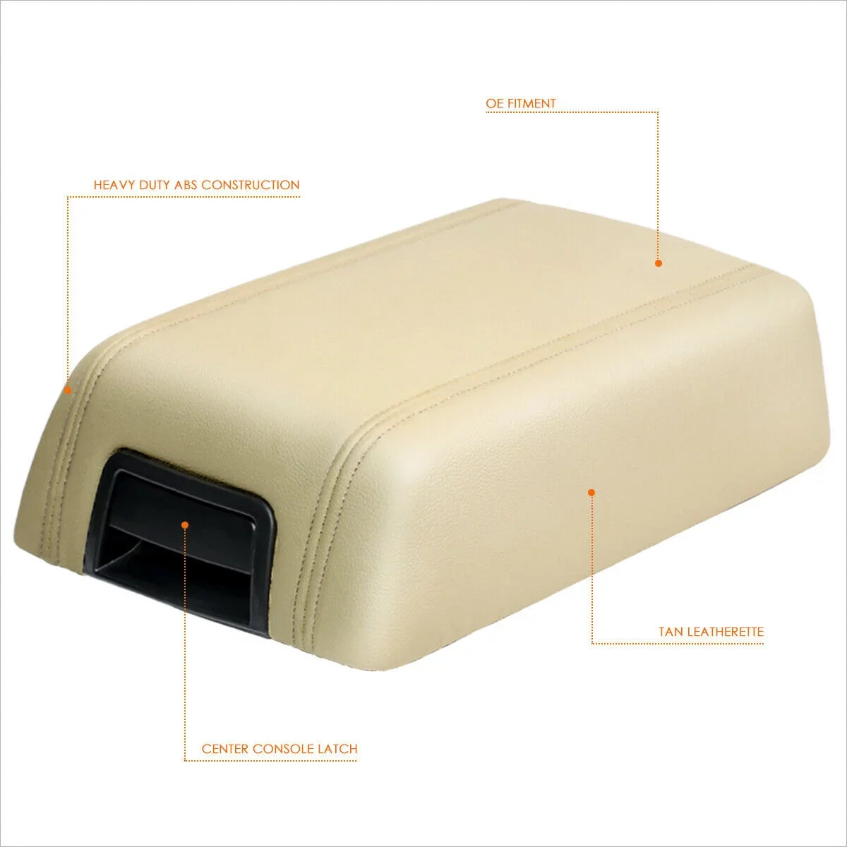 Latch For Lid Center Ford Lincoln Repair Teledu Cover Kit Top Beige Armrest Console
