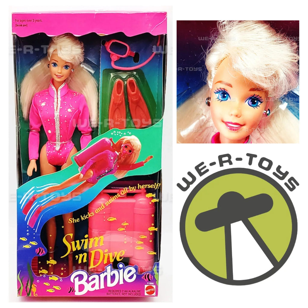 Doll 'n Barbie 11505 Mattel 1993 Swim Dive
