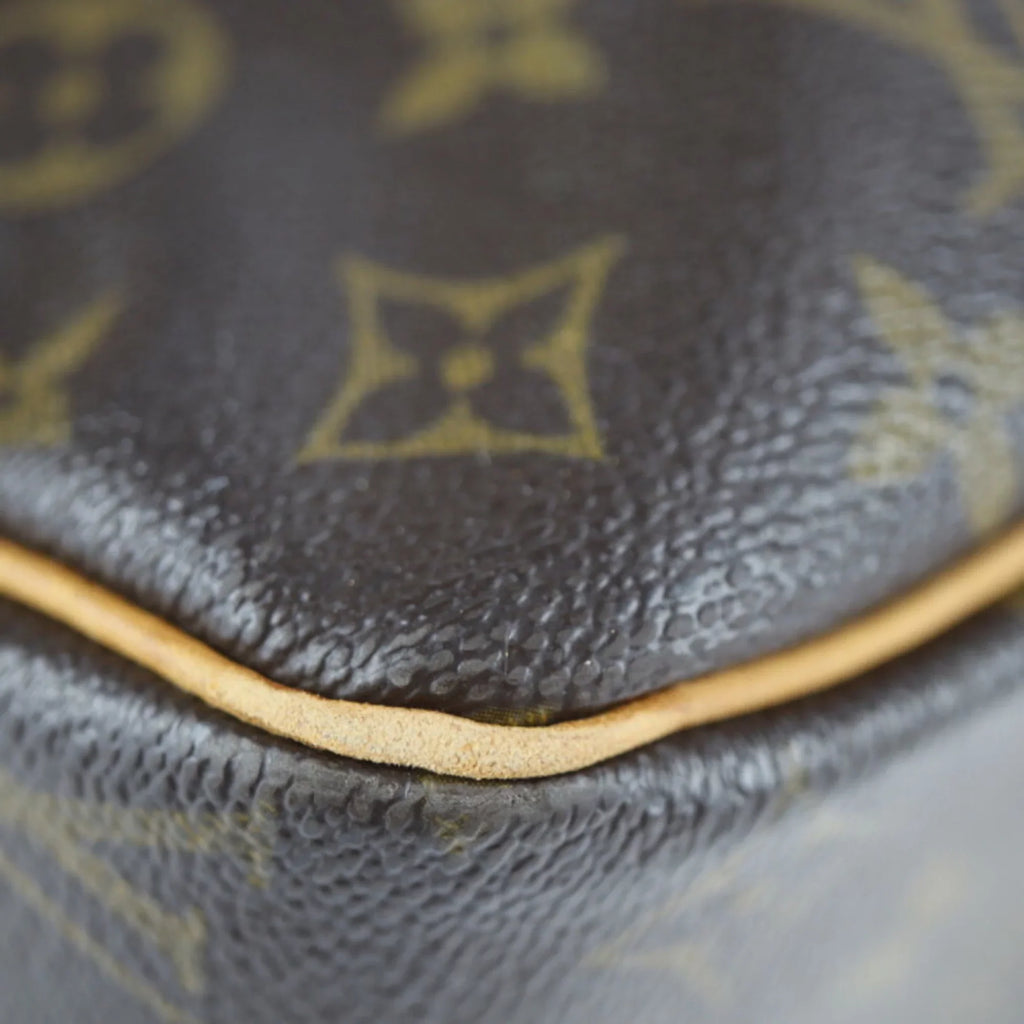 LOUIS Louis Leather (Good) Shoulder Vuitton M51181 Canvas VUITTON GM Monogram Cite Brown Bag Pre-Owned