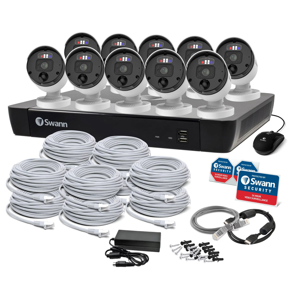 System Enforcer™10 Camera 16 Channel Security 4K Pro Swann Ultra NVR HD