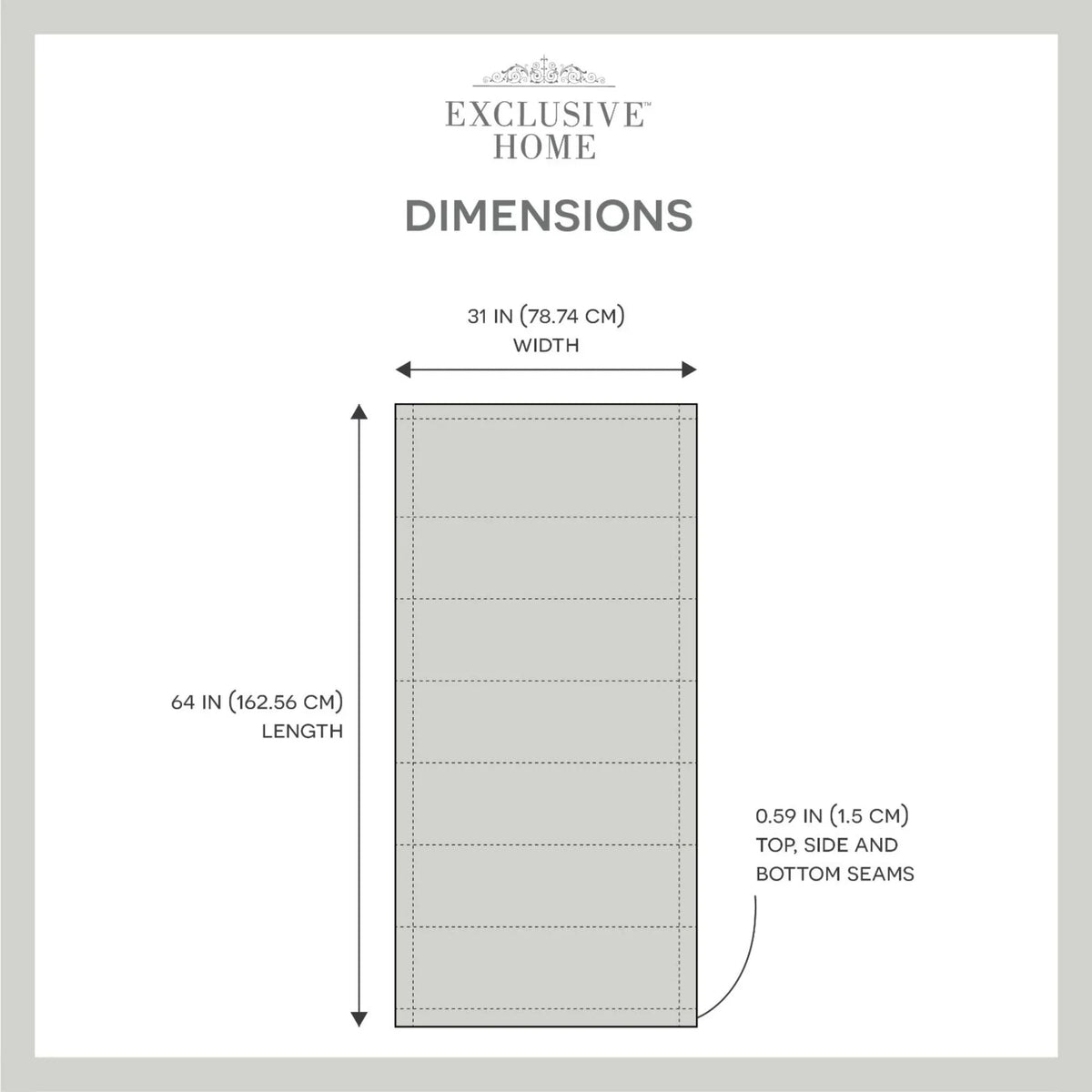 Roman 31"x64", Blackout Esme Home Exclusive Shade, Total White