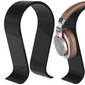 Acrylic Stand Headset Headphones, Compatible Geekria Display for Hanger JVC, Sennheiser, Olufsen Headsets Stand, Bang Philips, Omega with Gaming Desk & Over-Ear (Black) Headphone Sony, AKG,