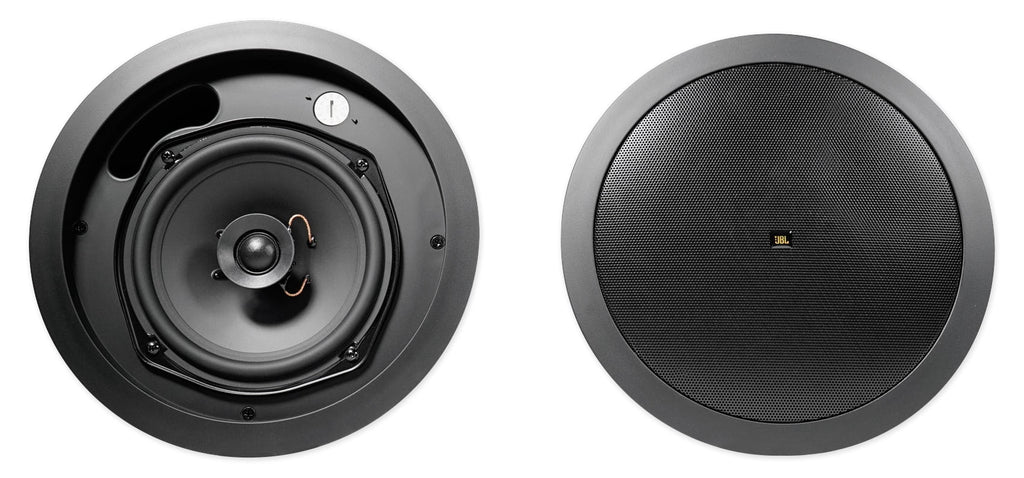 5.25" Commercial Wall+6.5" Black JBL Restaurant/Cafe/Bar 4) Ceiling Speakers+Amp