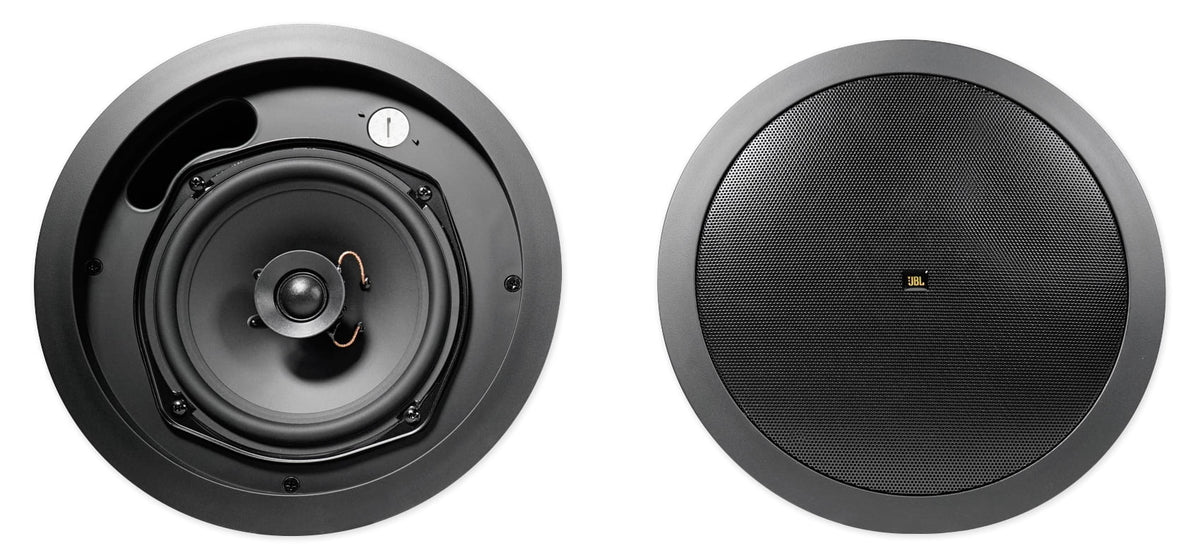 5.25" Commercial Wall+6.5" Black JBL Restaurant/Cafe/Bar 4) Ceiling Speakers+Amp