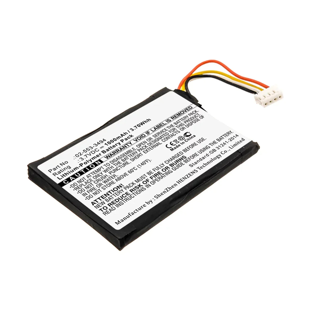 Li-Pol, Harman/Kardon N Battery BNA-WB-P11683 High Accessories Batteries Capacity 1000mAh, for Ultra Speaker Battery - 3.7V, 02-553-3494 - Replacement