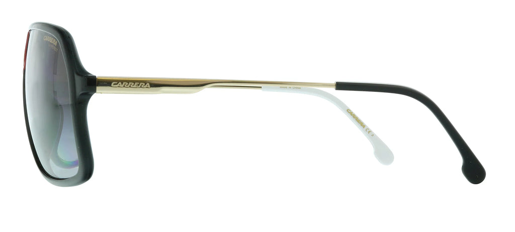 64mm, 10mm Gold/Gray Sunglasses, Pilot Shaded, Carrera 1019/S