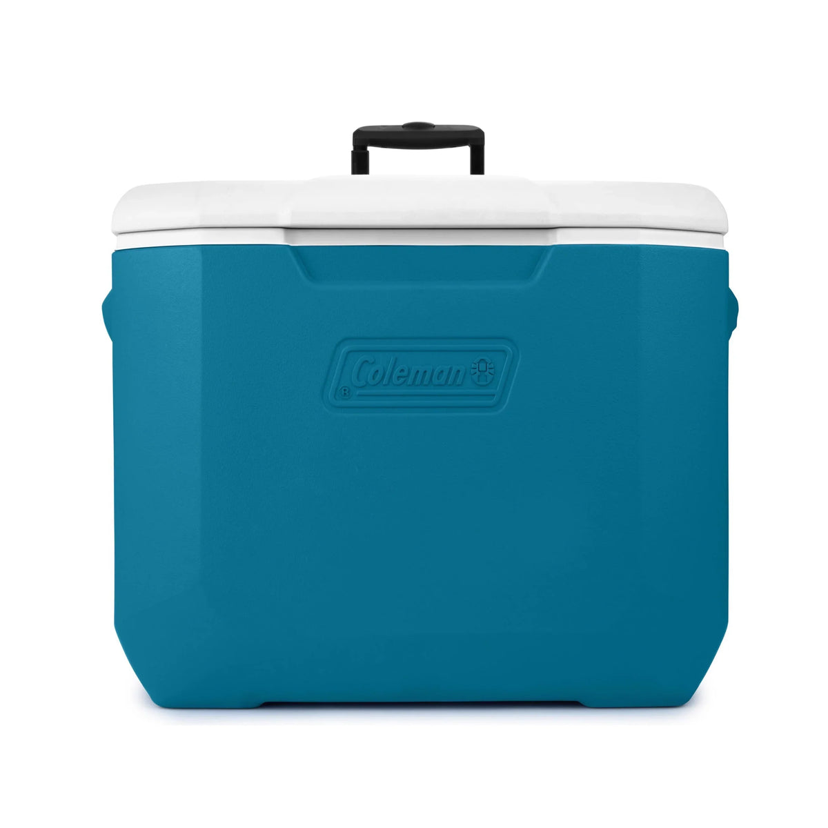 with Wheels, Ocean Cooler Hard Coleman 60QT Blue Chiller