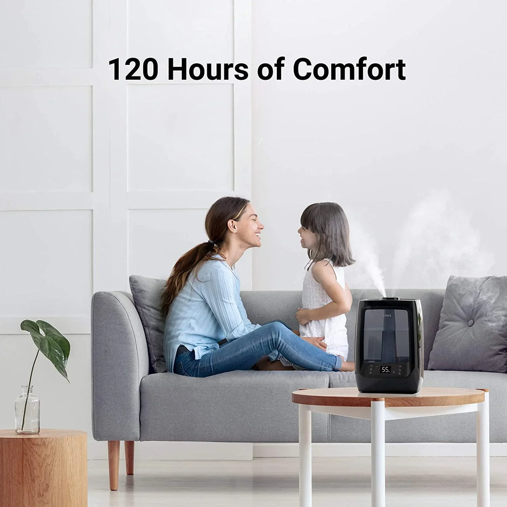 LightCel Essential Mist Humidifier, Quiet, Rooms, Tank, Time, Essential UVc-LED L200 Ultrasonic Tank, Run 2 and with Warm Pads Large Tray Cool Oil pre-soaked Hrs. Winix Treated 120 Gal. Oil