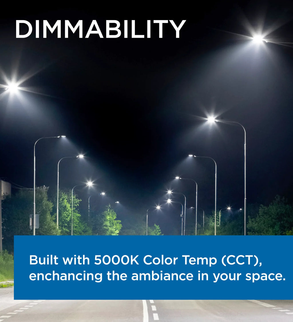 LED 5000K 100W Light 13,800 Lumens / / Roadway Viribright