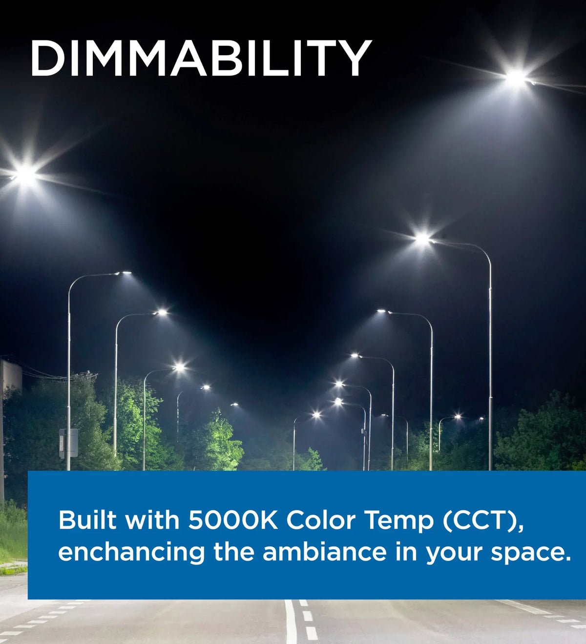 LED 5000K 100W Light 13,800 Lumens / / Roadway Viribright