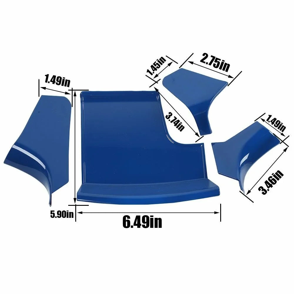 Console Shift ABS Center Blue Trim Storage Panel Teledu Gear