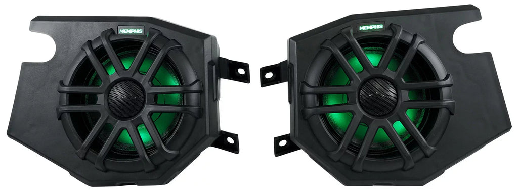 Memphis RZR65FE (2) Polaris Audio Speakers+Amp For RZR 2014+ Tower Pods+LED