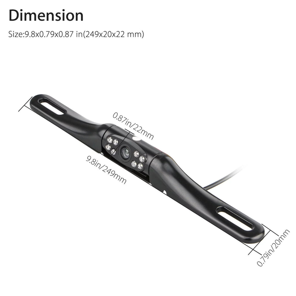 Backup HD View + Rear Car Parking System Monitor Camera Vision Night 5inch