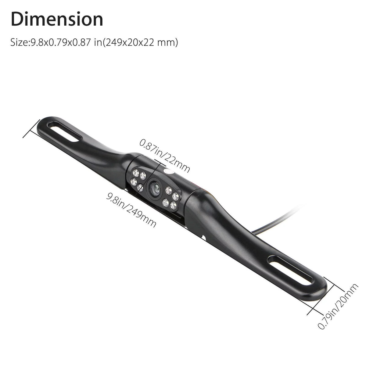 Backup HD View + Rear Car Parking System Monitor Camera Vision Night 5inch