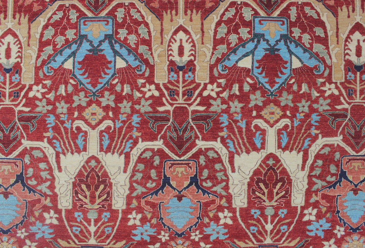 Rug, x Aria Rust/Blue Ramez 9'10" 13'7"