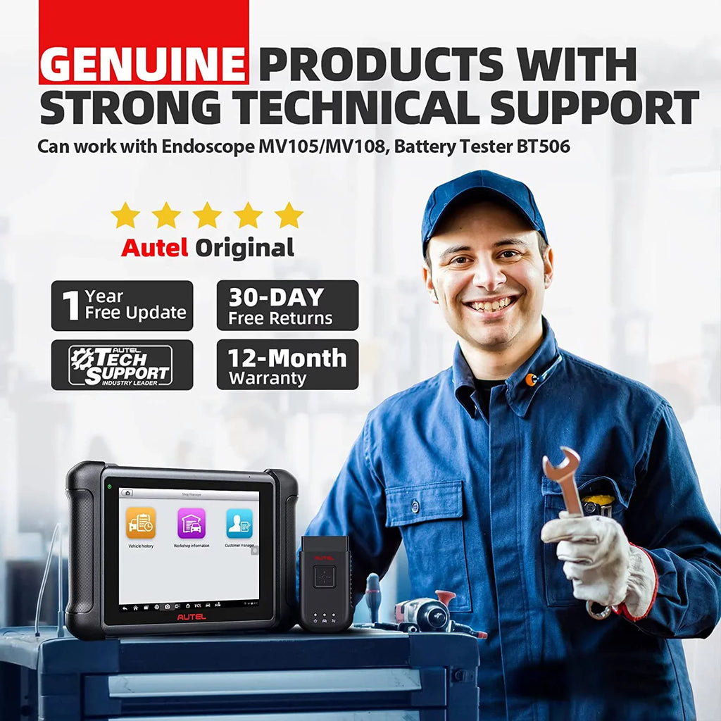 MK908 Pro/ Car Scan Autel Same MS906 Tool MS906BT Diagnostic Services 36+ MK906 Bi-Directional as Pro/ Control, MaxiSys