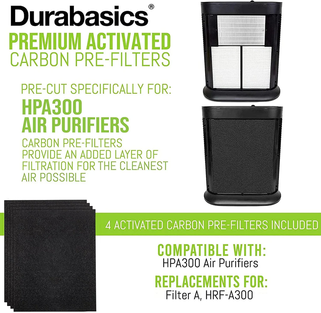 Filter Pack Filter Pre for Honeywell Prefilter for Honeywell Prefilter Filters, Purifier, Durabasics A, Pre-Filters HRF-AP1-4 A, Replacement Honeywell HPA300 Replacement, Honeywell Air Honeywell