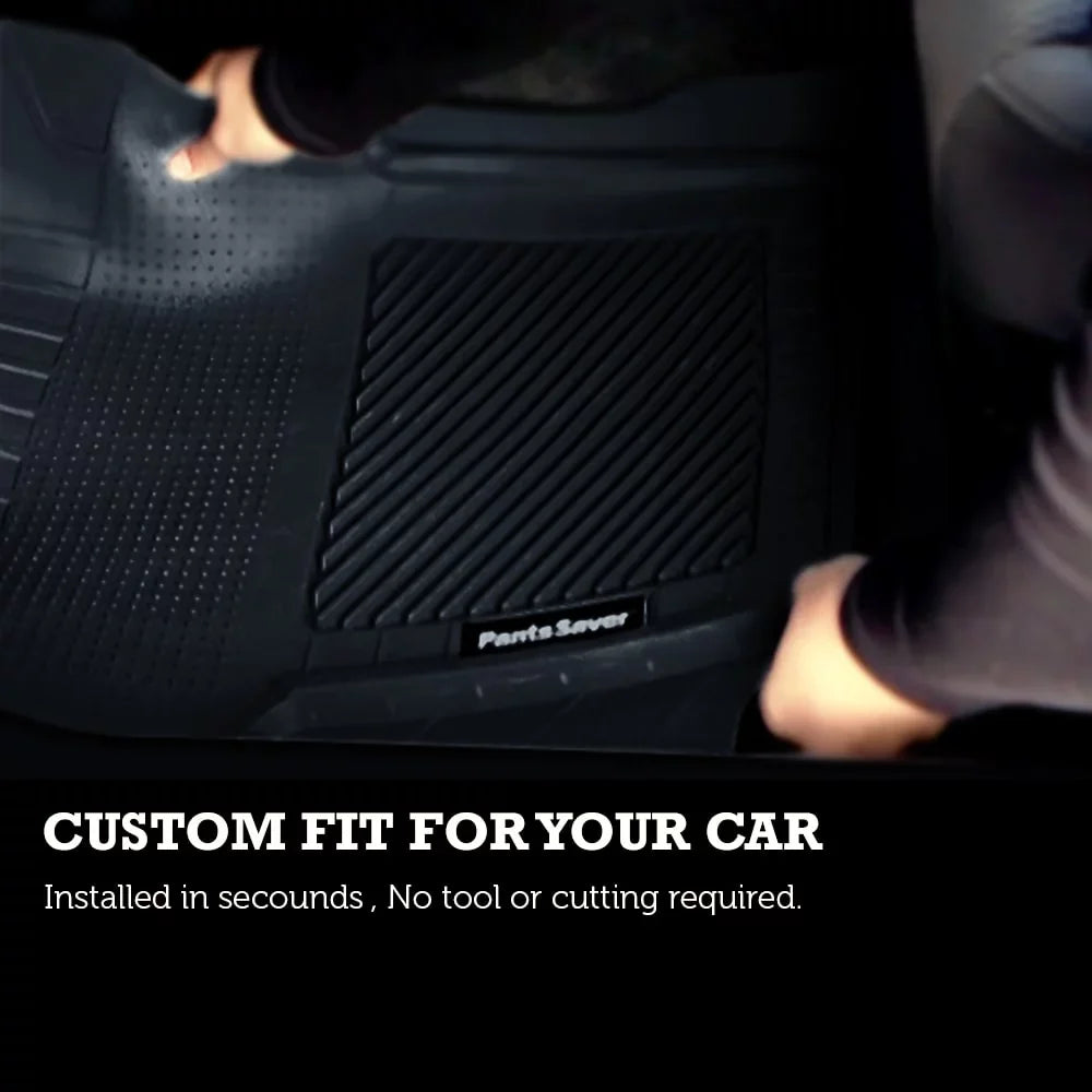 Resistant Duty vehicles, Weather Custom Heavy Weather Car Protection Mats pc, 4 Caravan Fit Grand Floor 2018, PantsSaver for for Dodge Plastic,Gray All