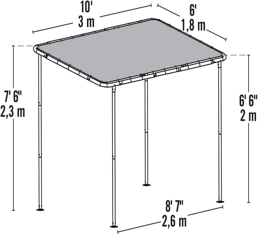 266100 10 x Solano Canopy Shelterlogic 6 ft.