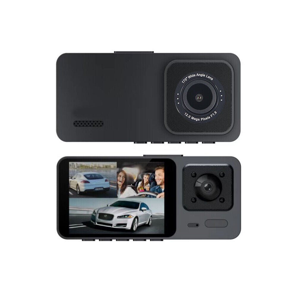 G-Sensor Lens Cam Recorder HD Front/Rear/Inside 1080P Dash Paddsun Dual Camera Video Car