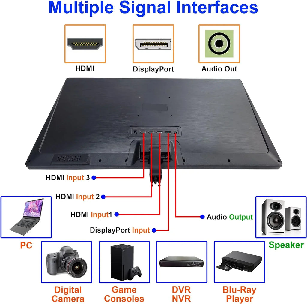 monitor 3840x2160 4K2K 4K 60Hz Supports Gaming Monitor 101AV UHD Security Display Pro Home 28" Office