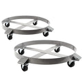 Hand 1000 2 Tipping Gallon Capacity Pound Casters Non Wheel Steel Drum Heavy Red Duty Swivel - Dollies Auto Truck Hound 55 Frame Dolly