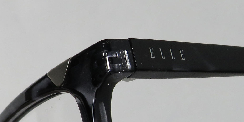 CASUAL AFFORDABLE BUDGET CAT EYE FRAME DEMO DESIGNER EYEGLASSES/SPECTACLES WOMENS/LADIES CAT NEW ELLE 13425 EYE 53-15-140 LENSES GRAY FULL-RIM