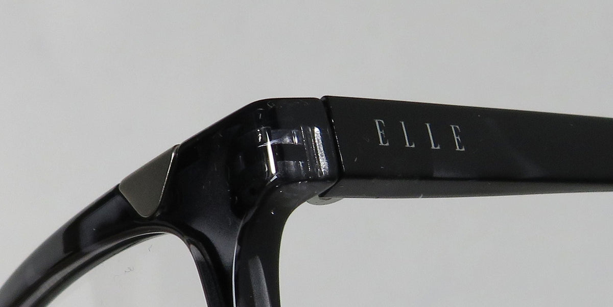 CASUAL AFFORDABLE BUDGET CAT EYE FRAME DEMO DESIGNER EYEGLASSES/SPECTACLES WOMENS/LADIES CAT NEW ELLE 13425 EYE 53-15-140 LENSES GRAY FULL-RIM