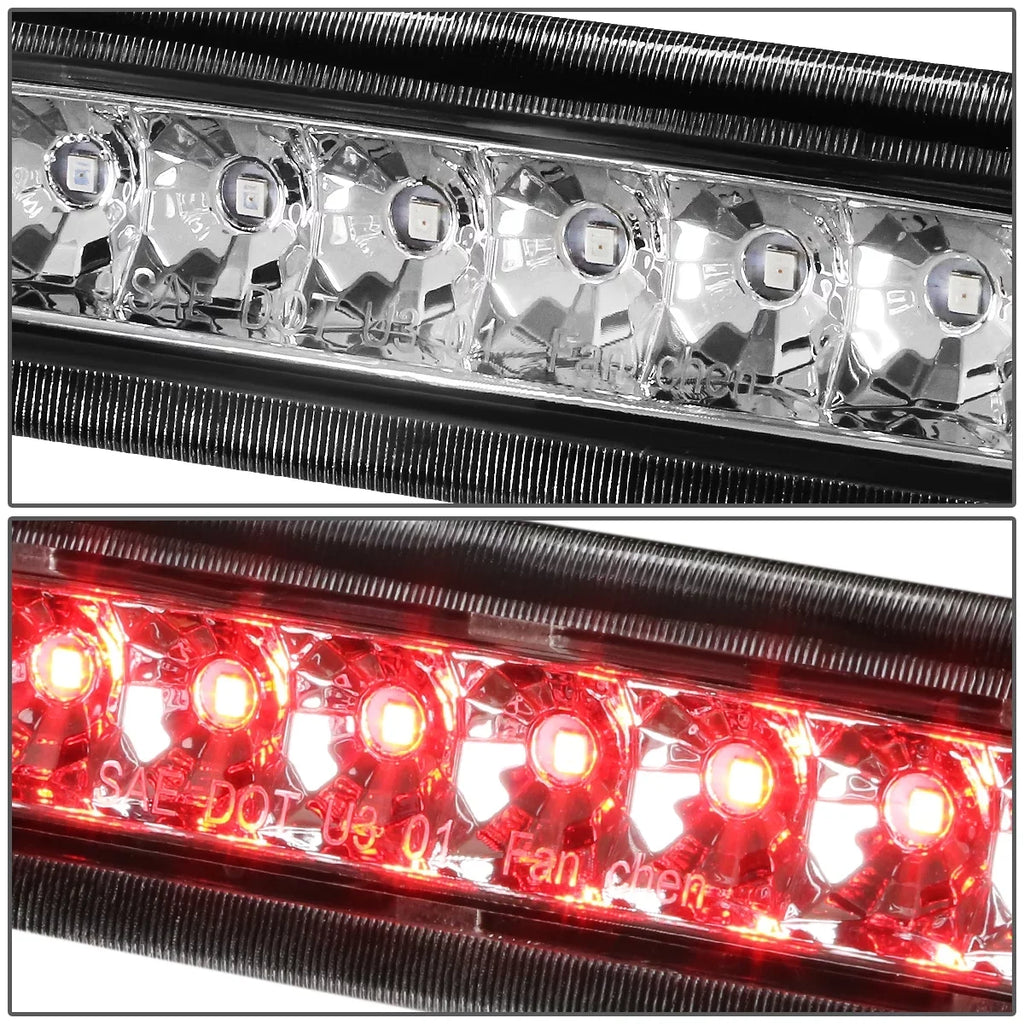 08 to For 07 04 Brake Housing 2009 Lamp 05 Rear 2003 3BL-4RUNNER03-LED-CH Third 3rd Light DNA Stop Tail Chrome 4Runner LED N210 Toyota Motoring 06