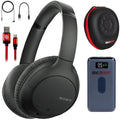 Bundle Headphones (Black) with Deco Gear Noise-Canceling Sony WH-CH710N Wireless Case