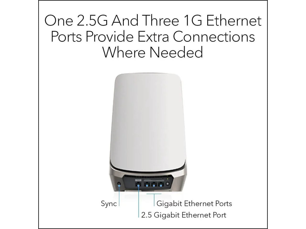 Satellite (10.8Gbps) Orbi Up (RBSE960) Orbi ft, Adds sq. RBRE960, 3,000 with 6E RBKE963, - Coverage WiFi Works Quad-Band Mesh RBKE962, NETGEAR AXE11000 Add-on to