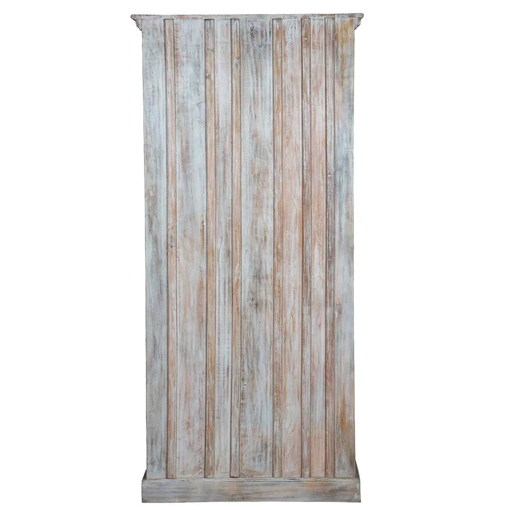 Shabby Chic Maadze Wardrobe White Carved