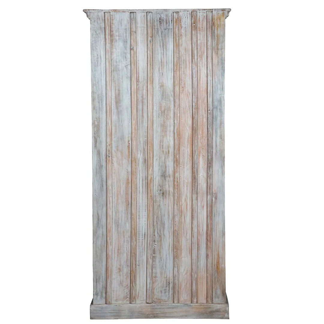 Shabby Chic Maadze Wardrobe White Carved