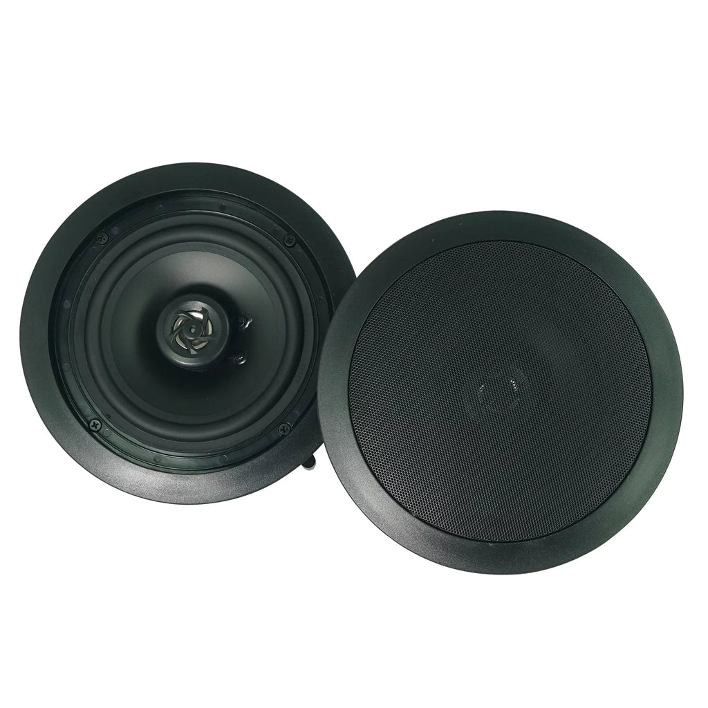 Amp+(6) Pendant+Ceiling Office/Hotel JBL Cube+(2) for 3.5" Speakers 6-Zone Black
