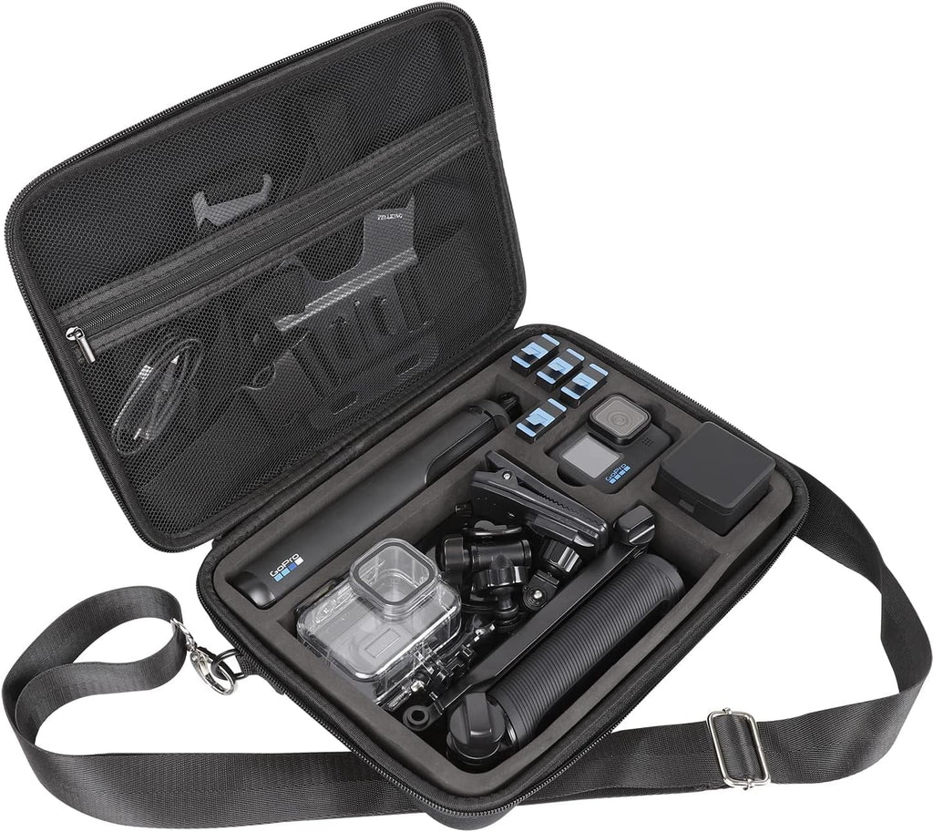 GoPro Bag for Case Compatible Shell Carrying Large with 12,11,10,9 Surface-Waterproof Camera,Hard Liner EVA PellKing