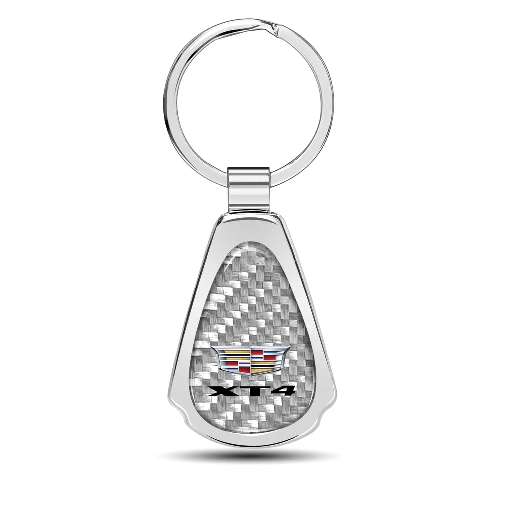 Chrome Dome Image for Licensed Carbon Chain, Metal Teardrop Key Real Silver Fiber Cadillac Official iPick XT4