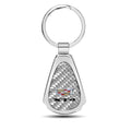 Chrome Dome Image for Licensed Carbon Chain, Metal Teardrop Key Real Silver Fiber Cadillac Official iPick XT4