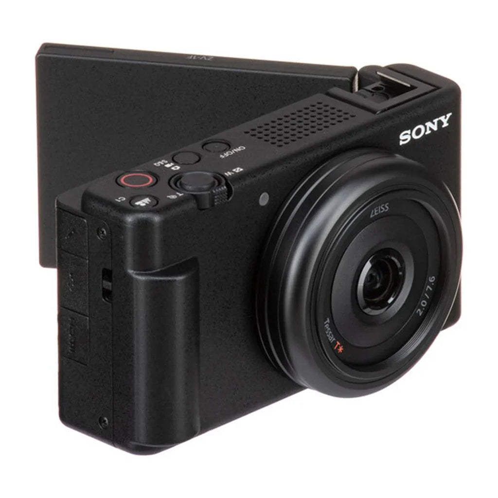 Tripod Camera 32GB Vlogging Bundle SanDisk Card ZeeTech Accessory ZV-1F with Memory + + (Black) Sony