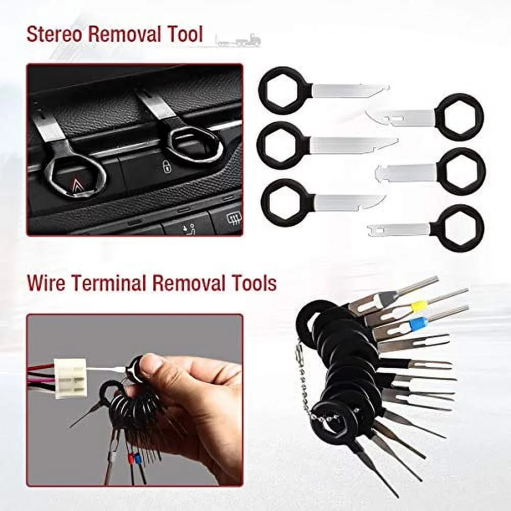 Panel Kit, Trim Clip Kit Fastener Red Automotive Radio BYNIIUR Plastic Remover Kit, Removal Removal Pliers Interior Tool Pcs 88 Car Pry Tool Door Auto Tool, Tool