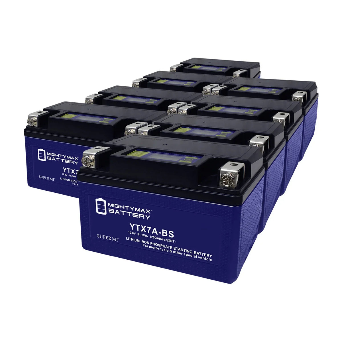 Pack Battery 50 Lithium Compatible 8 2014 Peugeot Replacement - YTX7A-BS with Scooter Tweet Evo