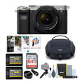 Camera Lens Alpha Mirrorless 28-60mm (Silver) FE Bundle with a7C Essentials Sony
