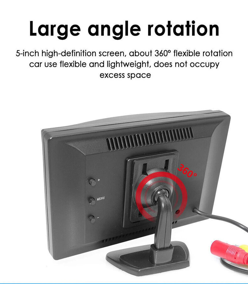 Waterproof Rear Car HD Kit Night Camera View 5" KingFurt Wireless Monitor Vision Backup