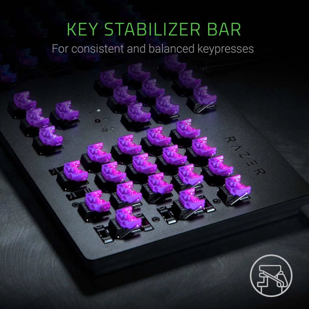 '- Cloud of Durability Million Keystrokes Razer Opto-Mechanical & Switch - Storage Huntsman On-Board Hybrid and Memory Clicky up Keyboard - Light to 100 Gaming