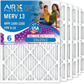 9 by Made Filter Air Pack 2200 Premium HVAC FILTERS - 6 AIR. CLEAN Comparable Furnace 1500 AIRX AC Filter Air 10x20x1 Pleated FPR Conditioner Electrostatic 13 Filters 10x20x1 MERV MPR to WICKED USA &