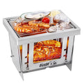 Picnic Stainless Park Use Steel Burning For MABOTO Camping Windproof Outdoor Folding Home Grill Tool Grill Portable BBQ Wood Camping