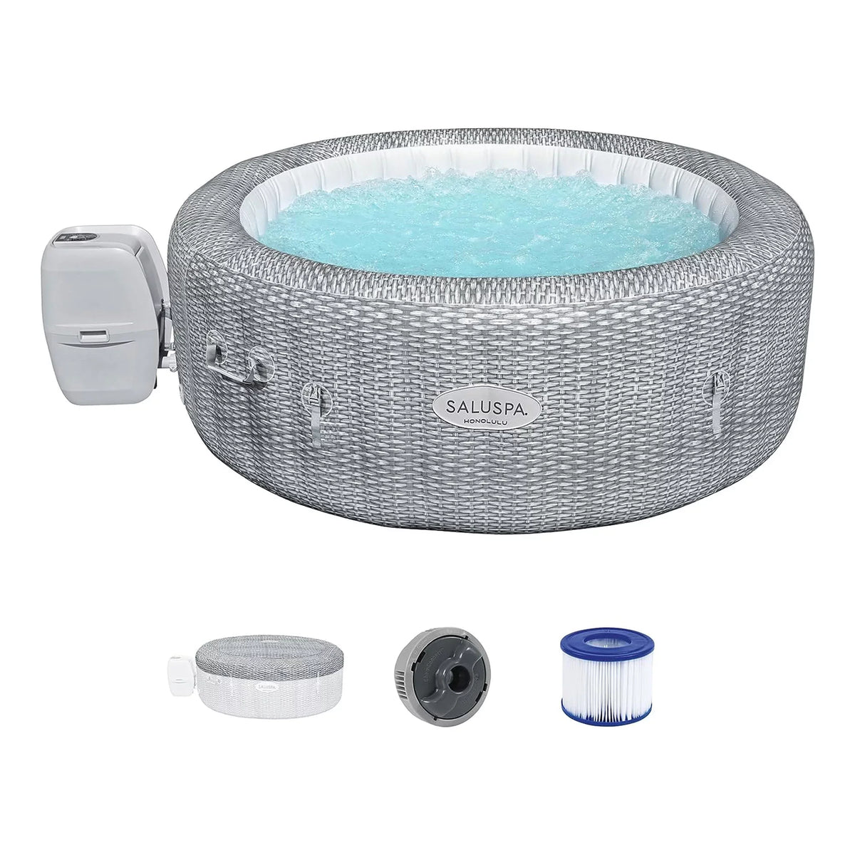 Tub 6 Hot Seat & SaluSpa Honolulu w/6 Bestway Pool/Spa AirJet Pillows