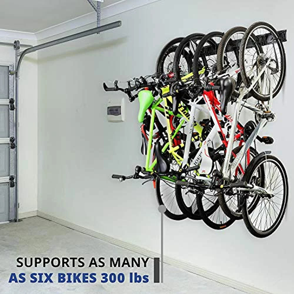 Hooks Hanger RaxGo Storage with Bike Rack Mount Wall Garage 6 Adjustable Bicycle