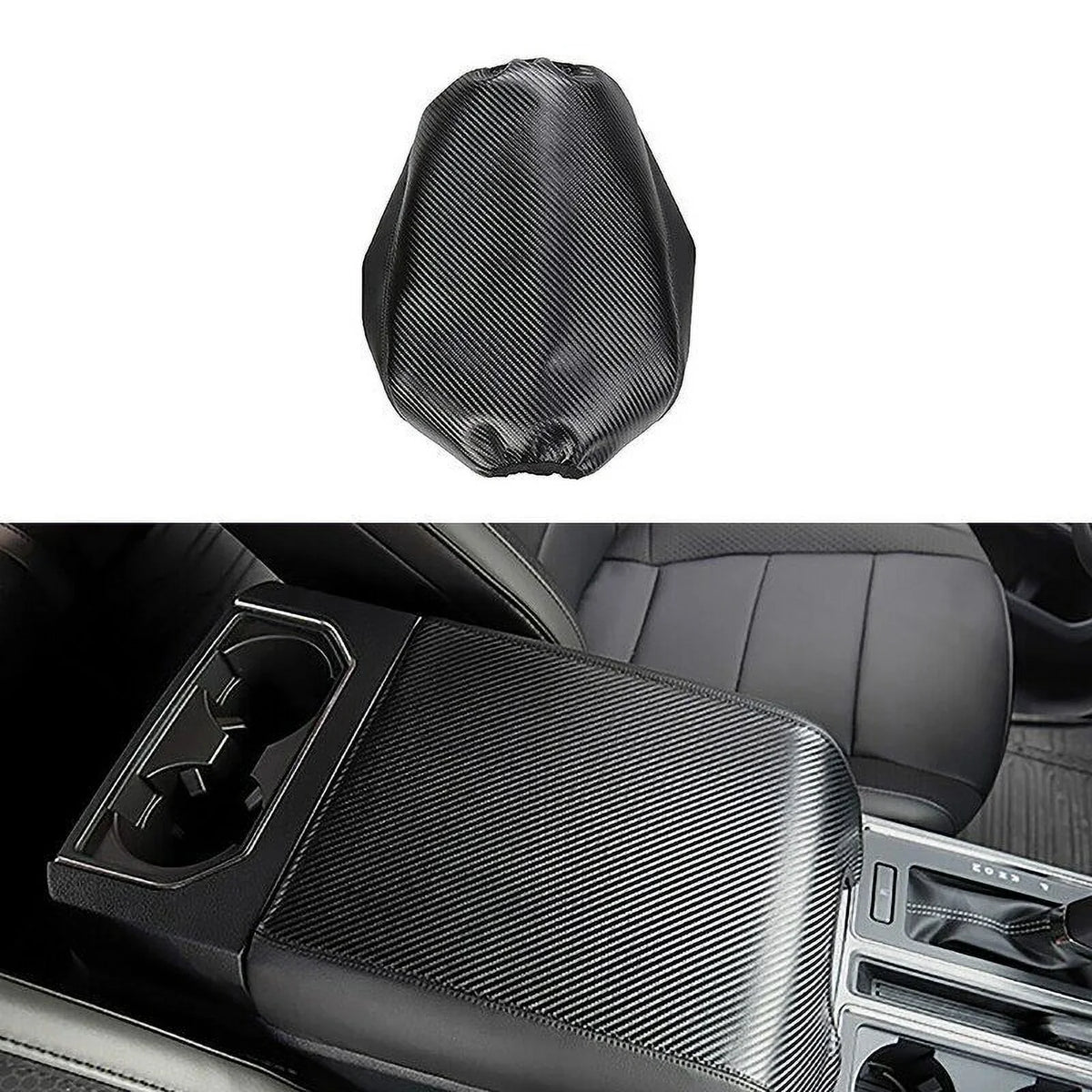 Teledu Carbon Protector Console Armrest Leather F150 Cover Pad Center